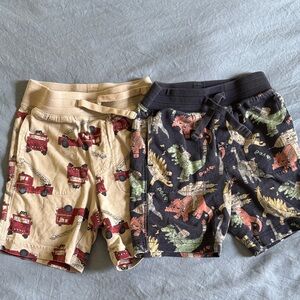 GAP Toddler Playtime Cotton Shorts in Beige and Navy